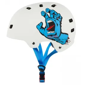 Bullet x Santa Cruz Helmet Screaming Hand Matt White Adult