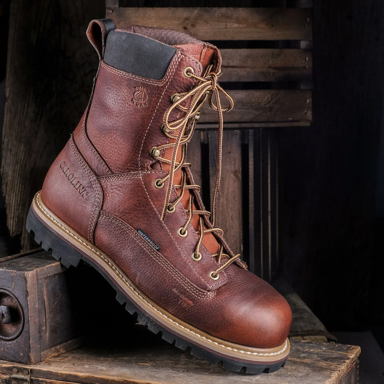 CA5529 Carolina Grind 8 Lace-up Work Boot