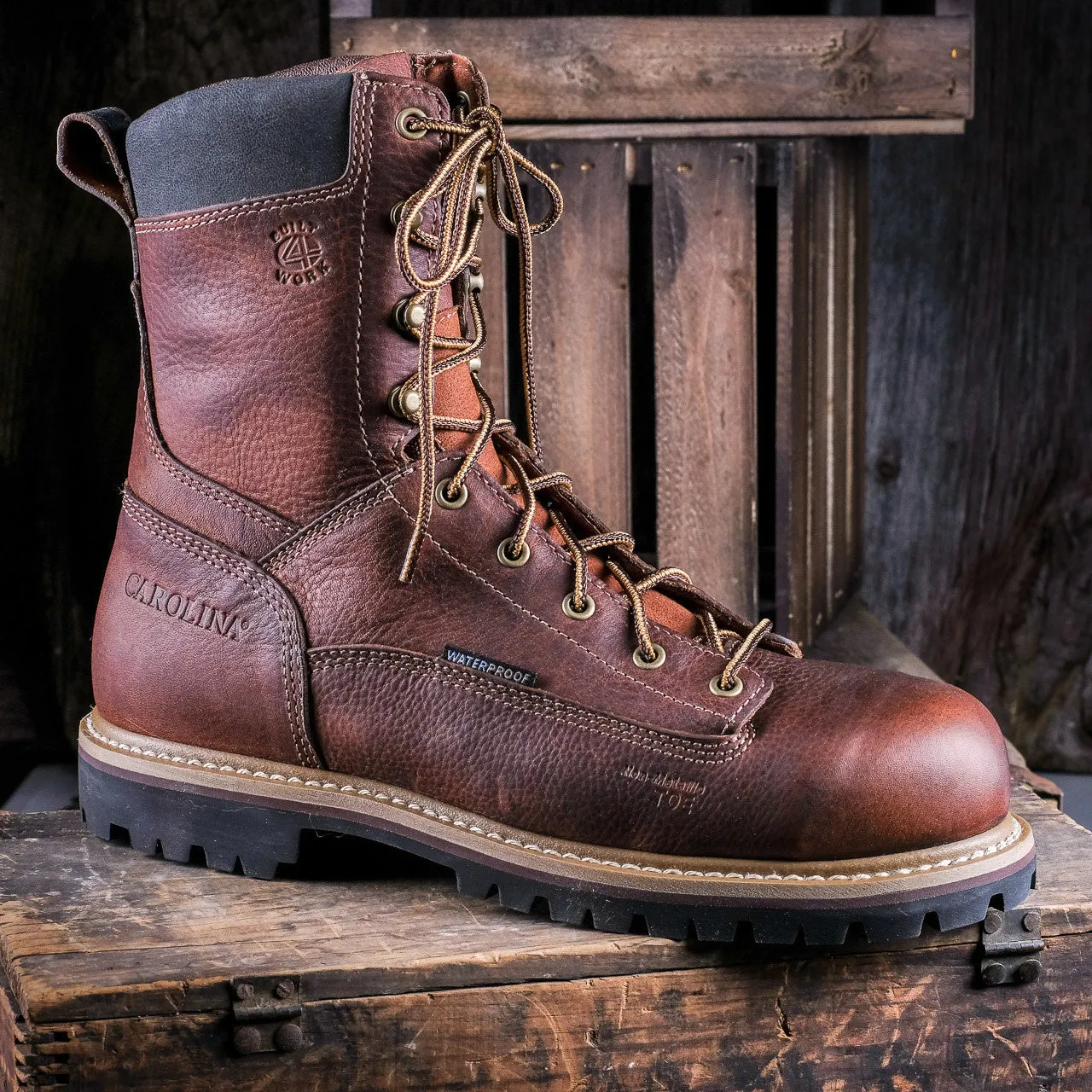 CA5529 Carolina Grind 8 Lace-up Work Boot