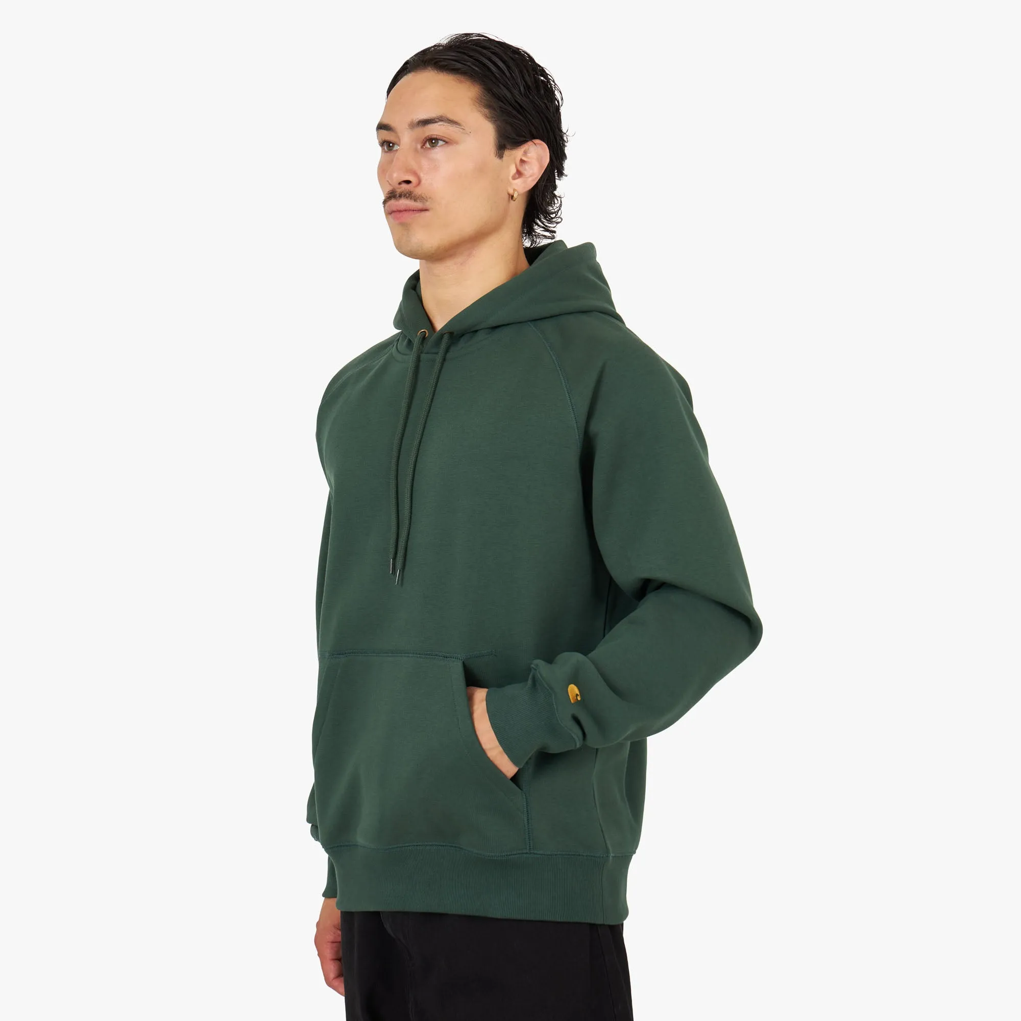 Carhartt WIP Chase Pullover Hoodie Sycamore Tree / Gold