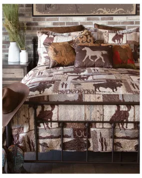 Carstens Home Wrangler Vintage Cowboy Twin Quilt Set - 3-Piece