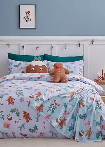 Catherine Lansfield Christmas Gingerbread Duvet Cover Set | Kaleidoscope