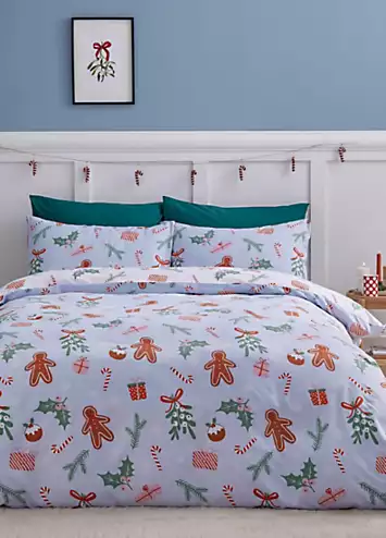 Catherine Lansfield Christmas Gingerbread Duvet Cover Set | Kaleidoscope