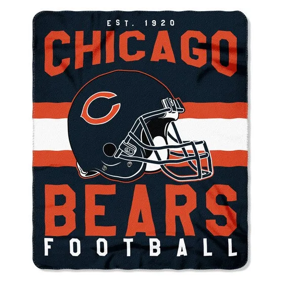 Chicago Bears 50 x 60 Singular Fleece Throw Blanket