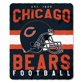 Chicago Bears 50 x 60 Singular Fleece Throw Blanket