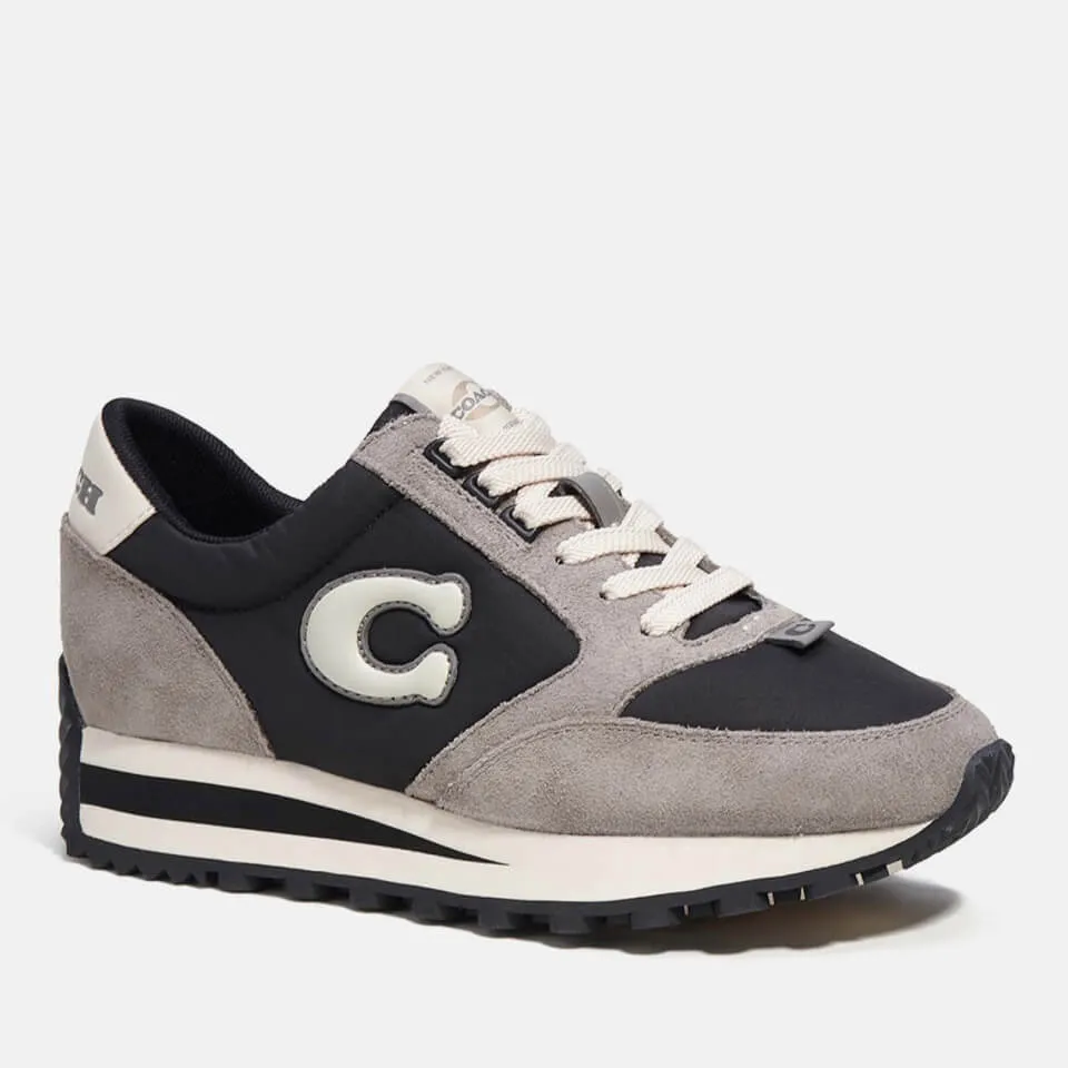 Coach Shell and Suede Running Style Trainers - UK 4 | Coggles