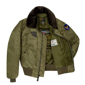 Cockpit USA B-15 Nylon Jacket AF Blue, Olive, USA Made