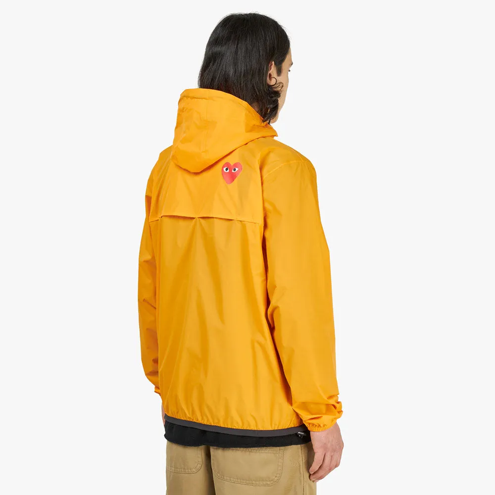 COMME des GARCONS PLAY K-Way Half Zip Hoodie / Orange