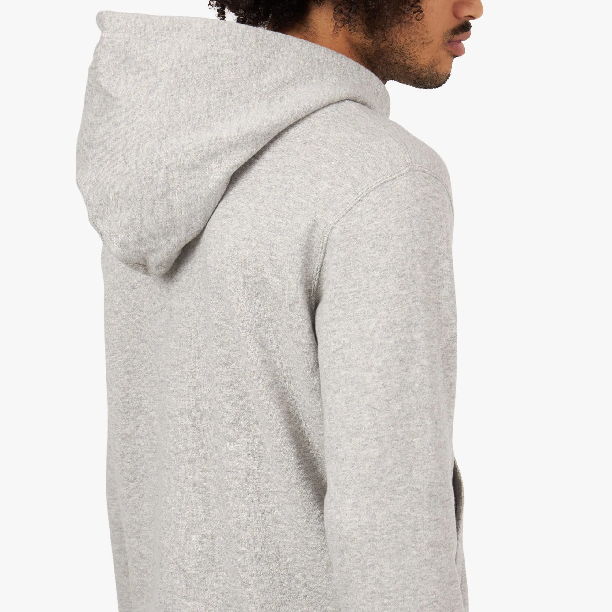 COMME des GARONS PLAY Red Heart Pullover Hoodie / Grey