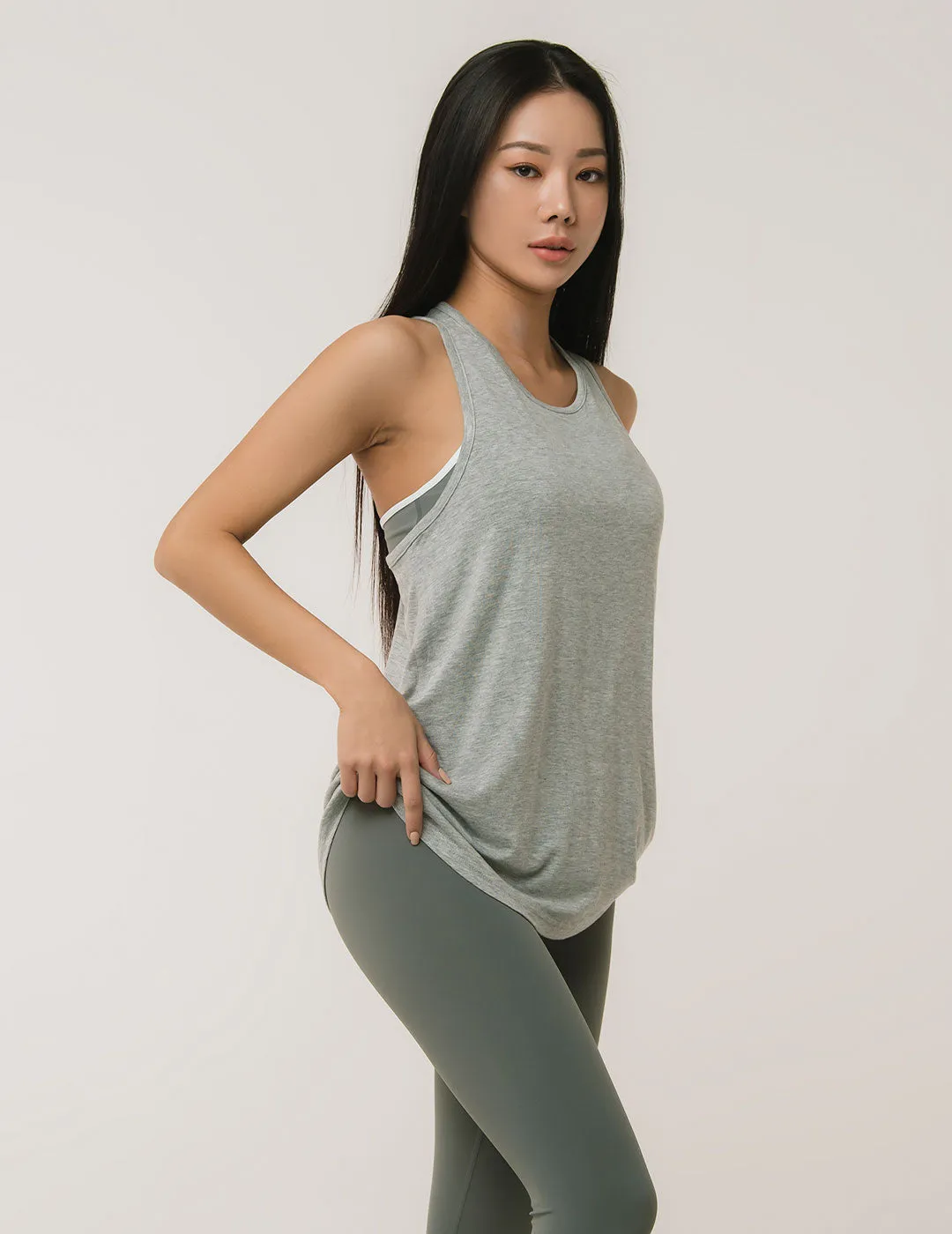 Conch Wear Drop Back Open Sleeveless Top