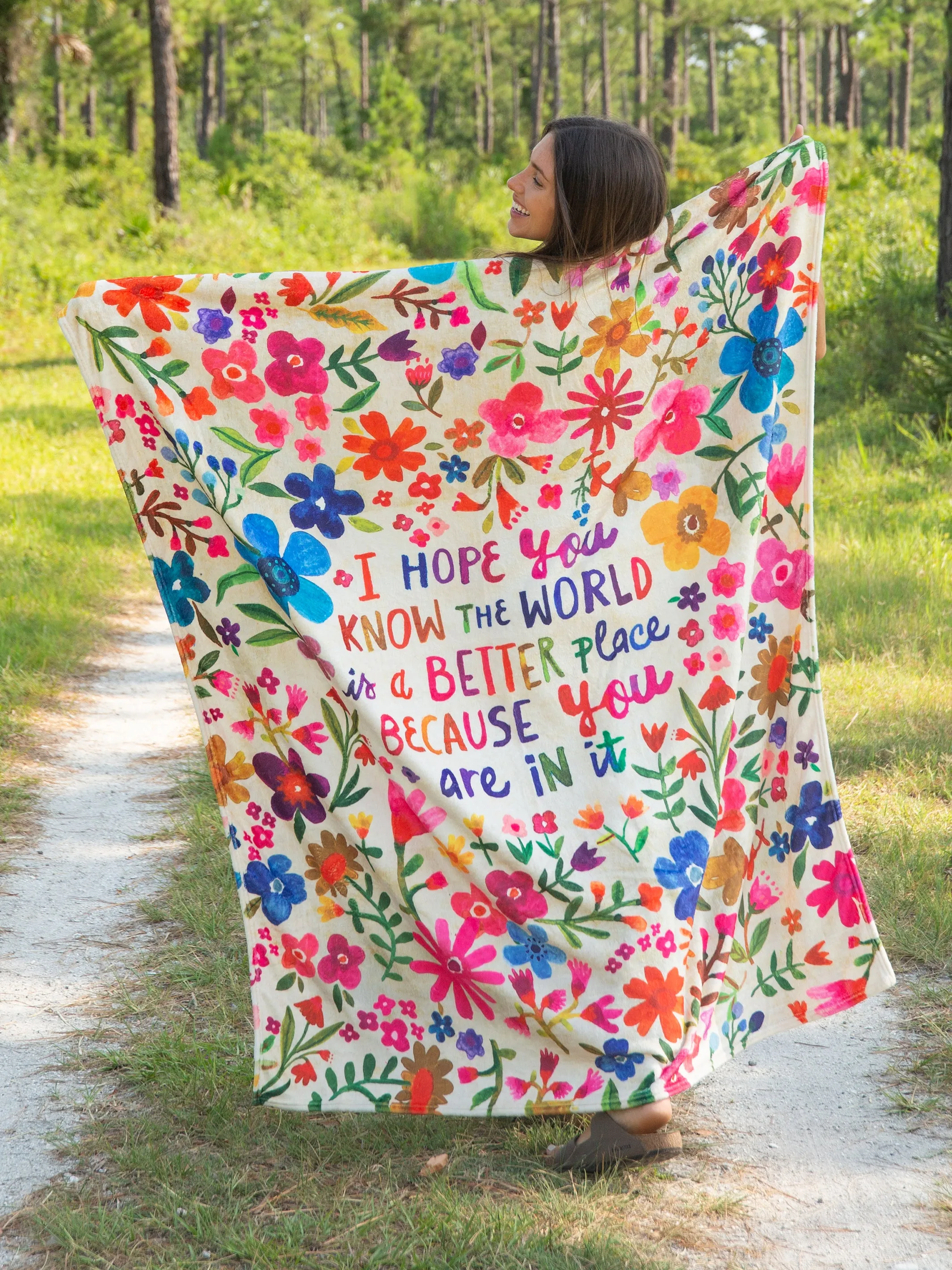 Cozy Throw Blanket - The World Is A Better Place