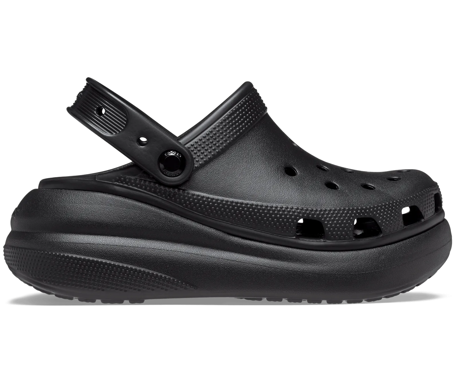 Crocs Classic Crush Platform Clog Sandals - Black