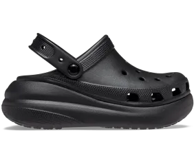 Crocs Classic Crush Platform Clog Sandals - Black