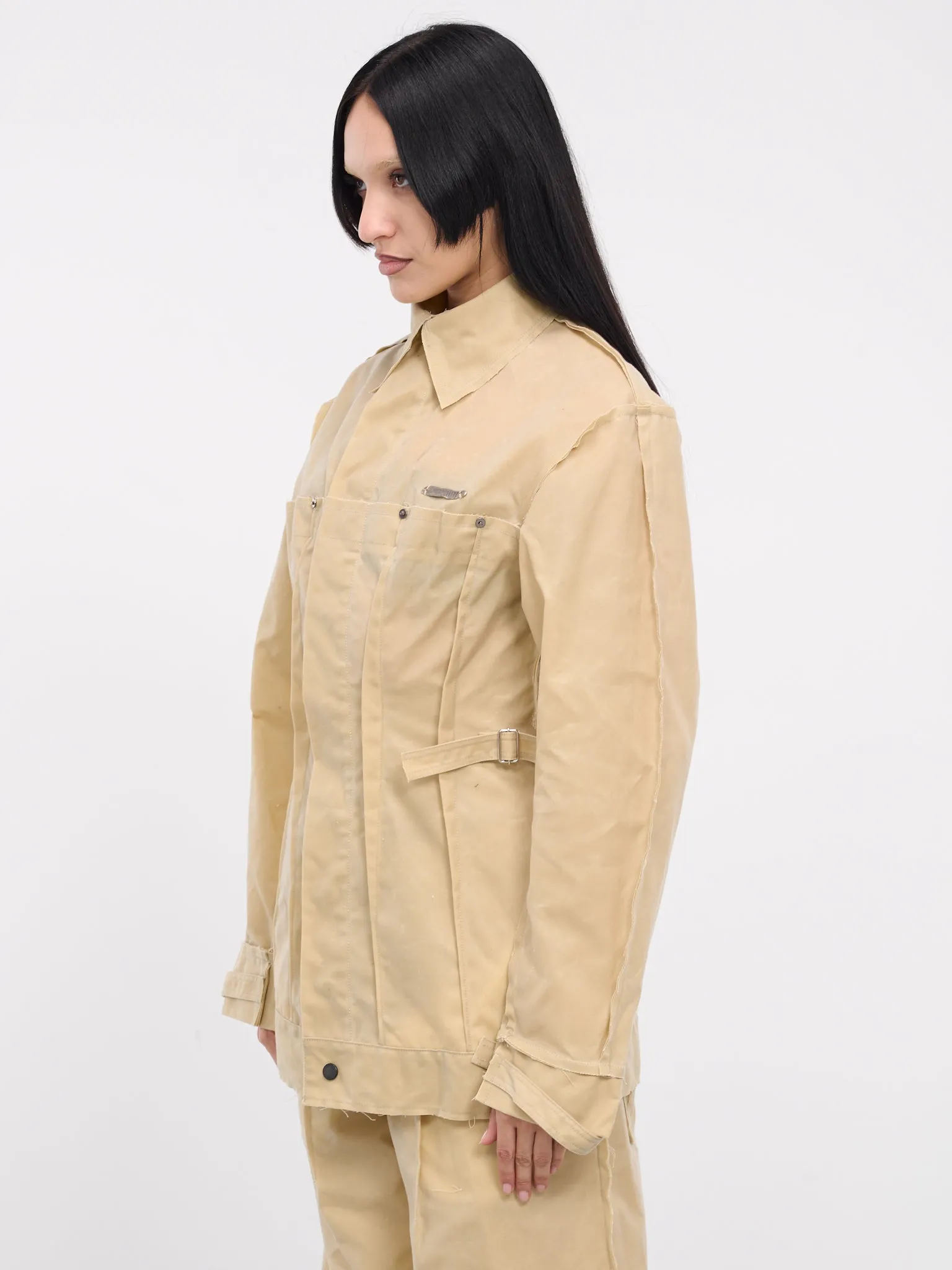 Darted Jacket (EV013YR004-WAXED-CANVAS)