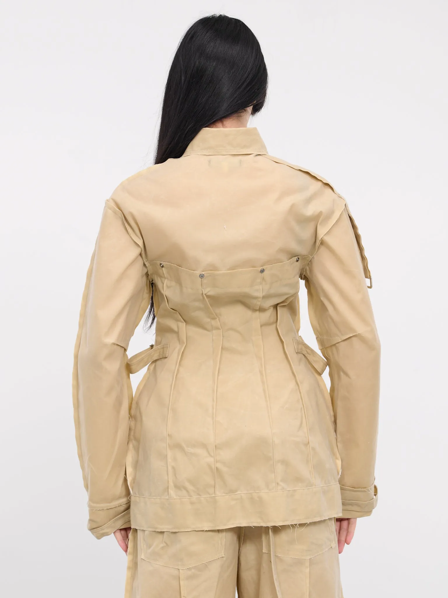 Darted Jacket (EV013YR004-WAXED-CANVAS)