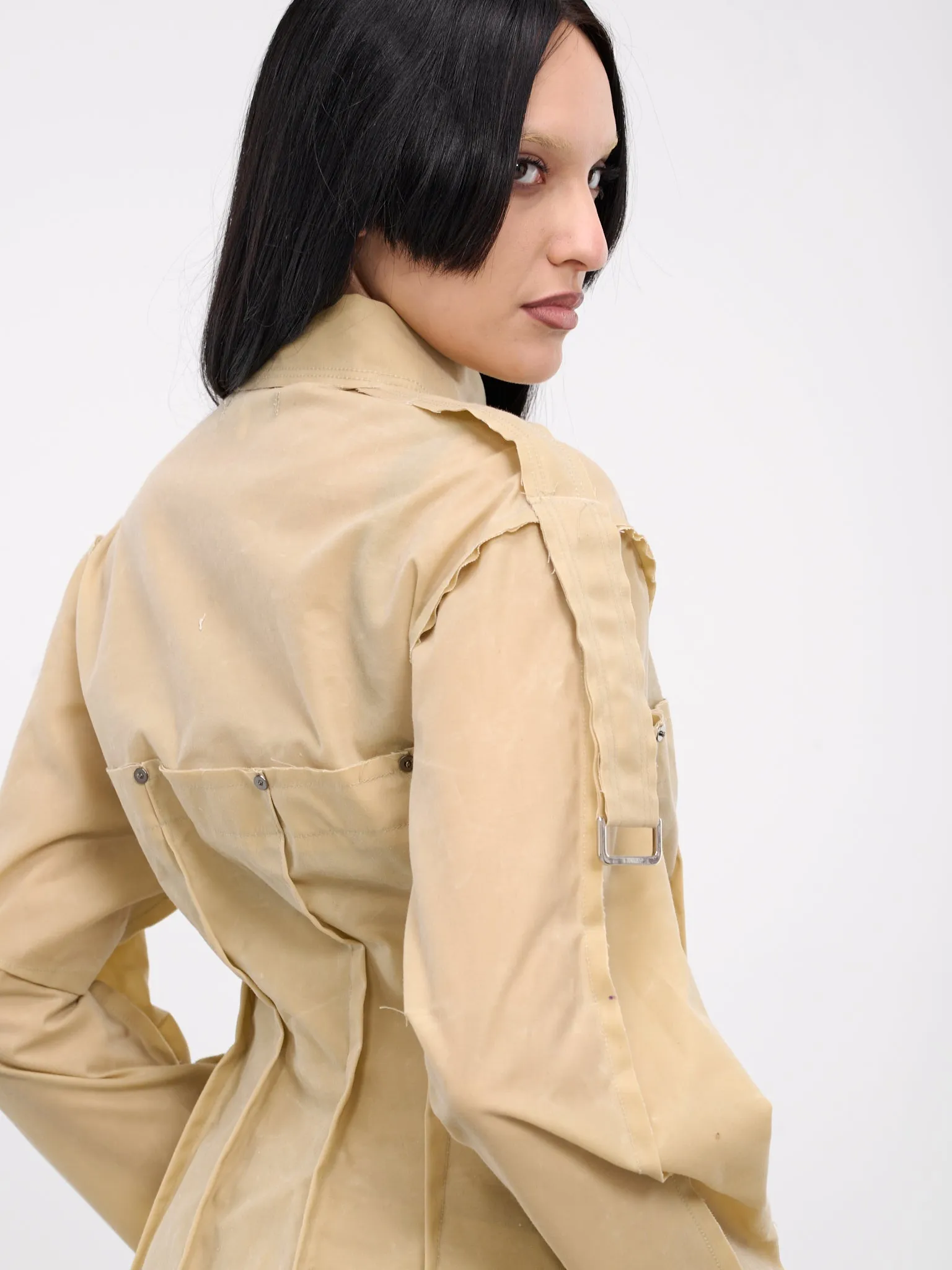 Darted Jacket (EV013YR004-WAXED-CANVAS)