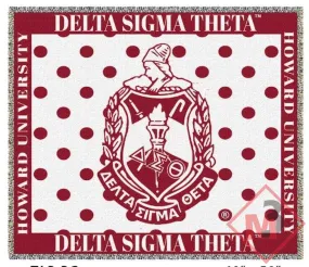 Delta Sigma Theta- Custom Throw Blanket/Afghan