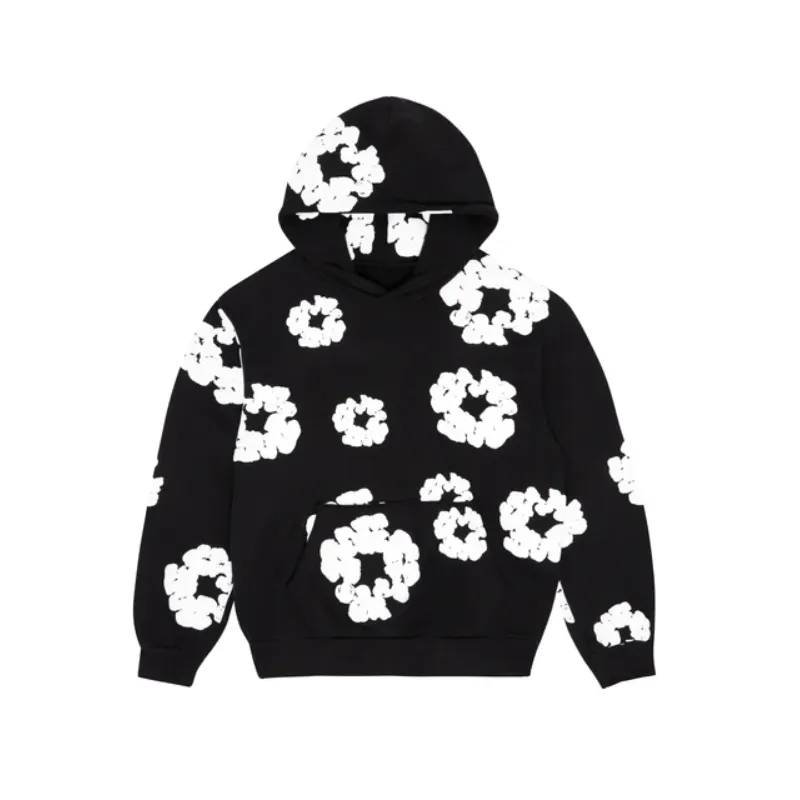 Denim Tears The Cotton Wreath Hoodie Black