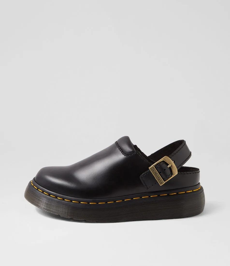 DR MARTEN Archive Atlas Black Leather Mules