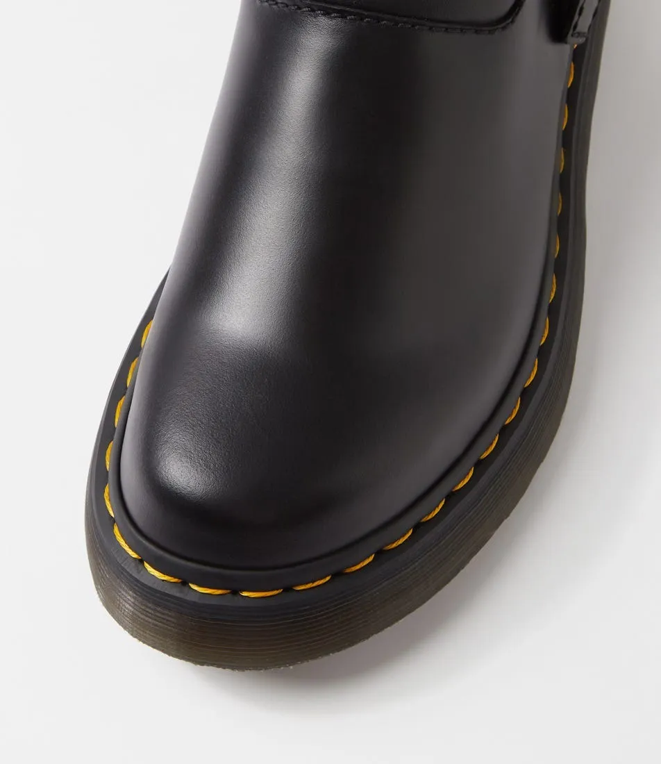 DR MARTEN Archive Atlas Black Leather Mules