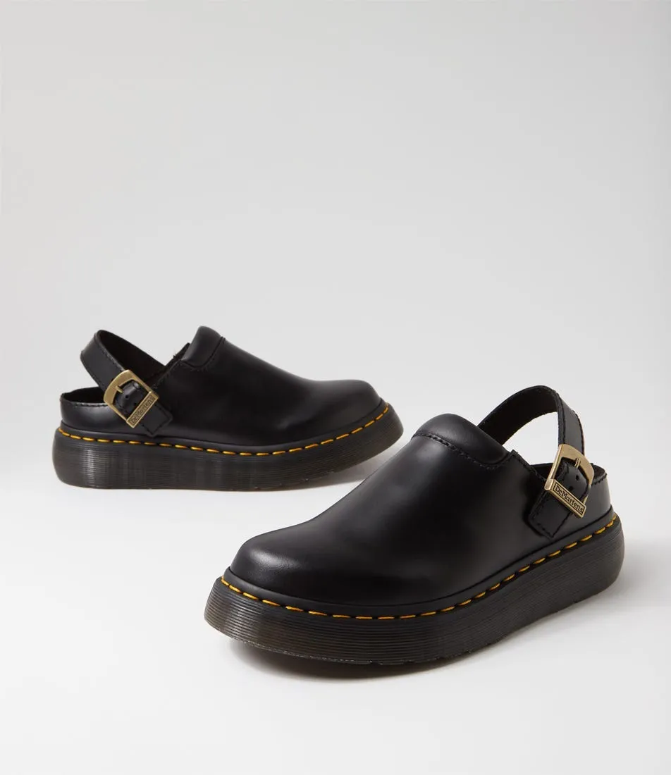 DR MARTEN Archive Atlas Black Leather Mules