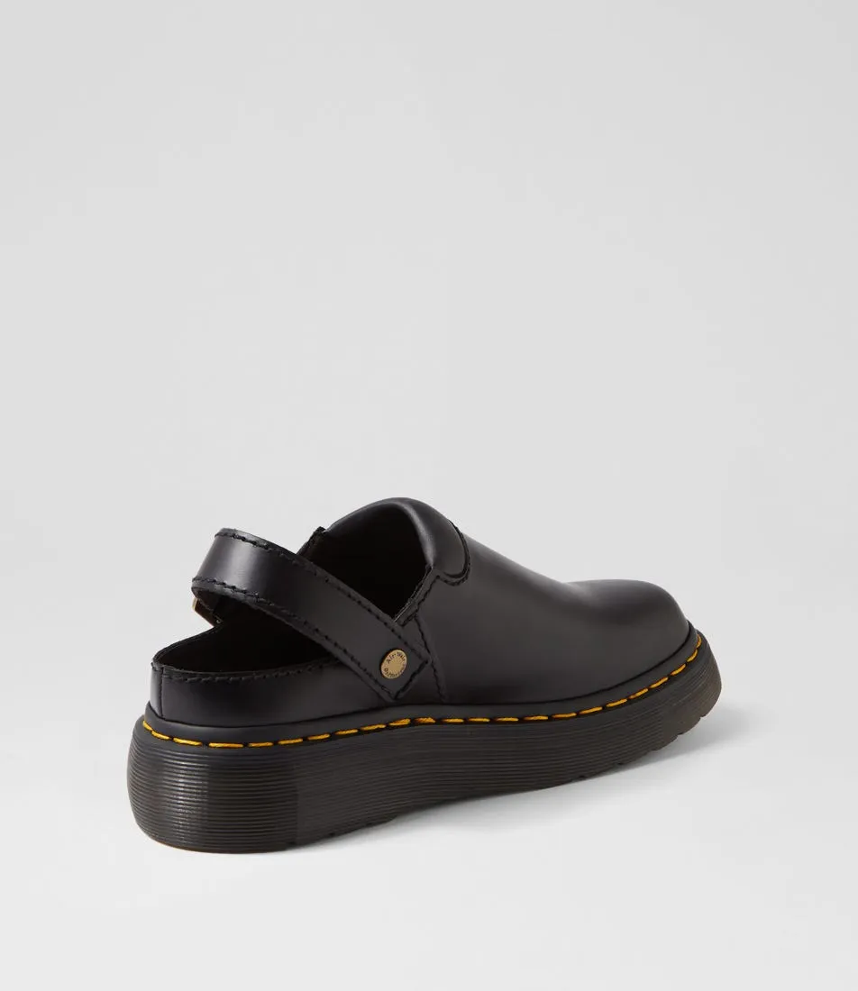 DR MARTEN Archive Atlas Black Leather Mules