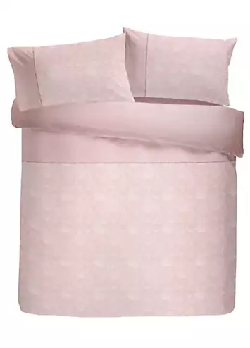 Dreams & Drapes Blush Woven Blossom Duvet Cover Set | Kaleidoscope