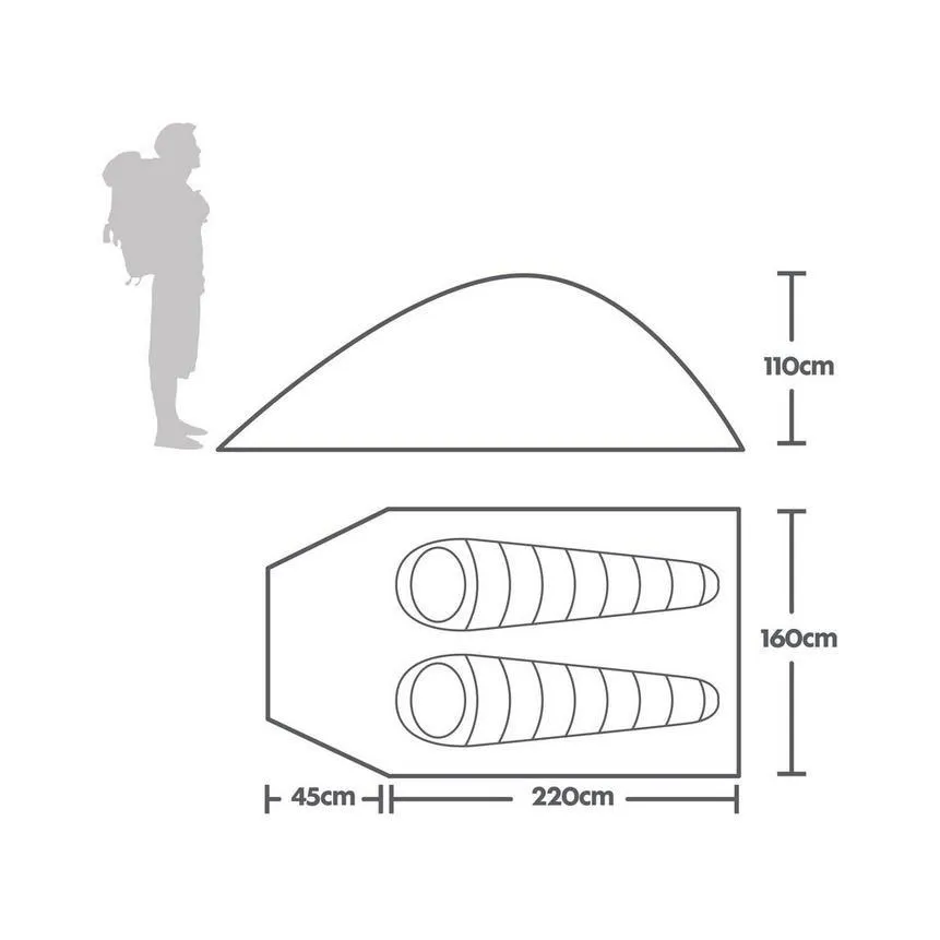 Eurohike Tamar 2 | Two Person Tent | George Fisher