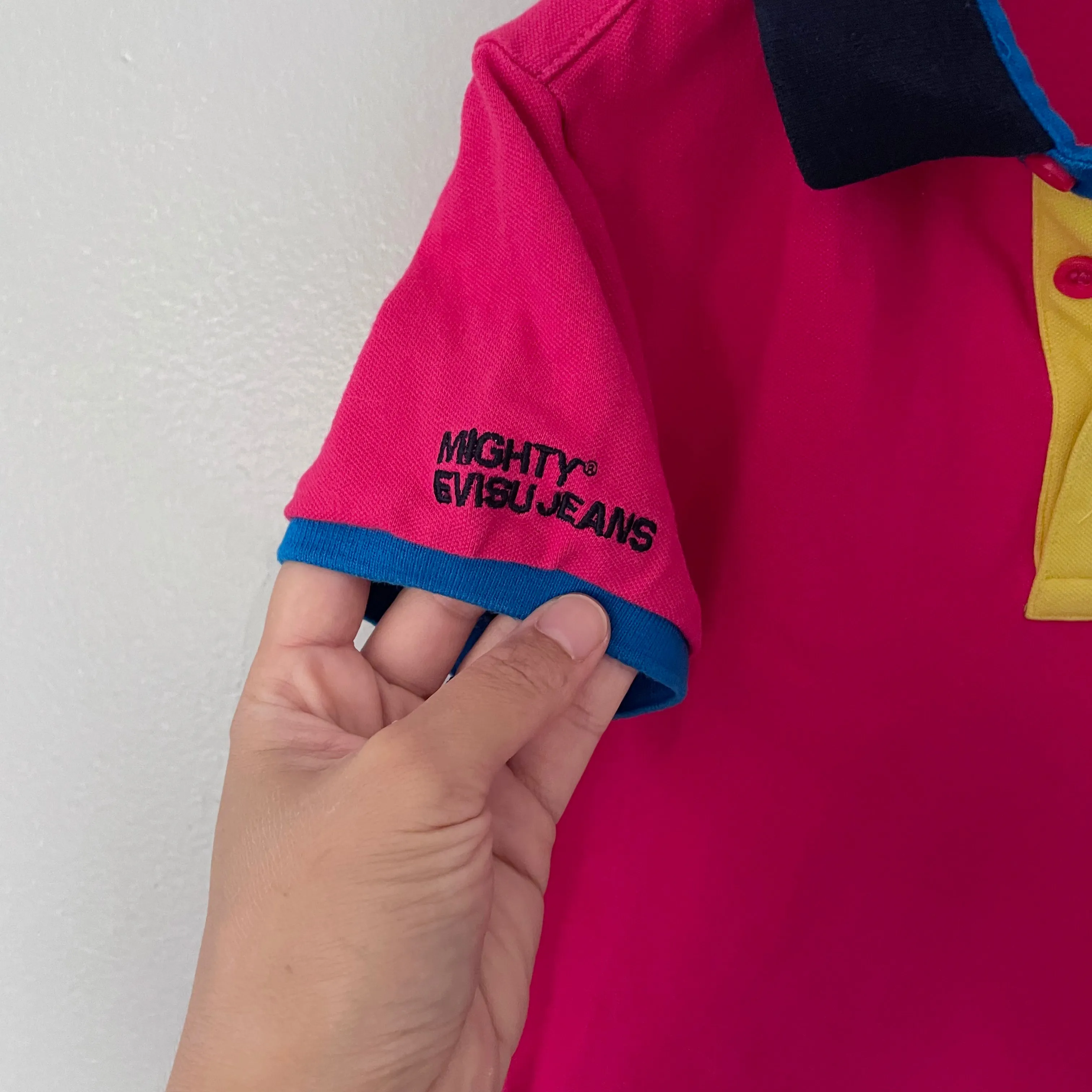 Evisu / Magenta polo shirt / 7Y