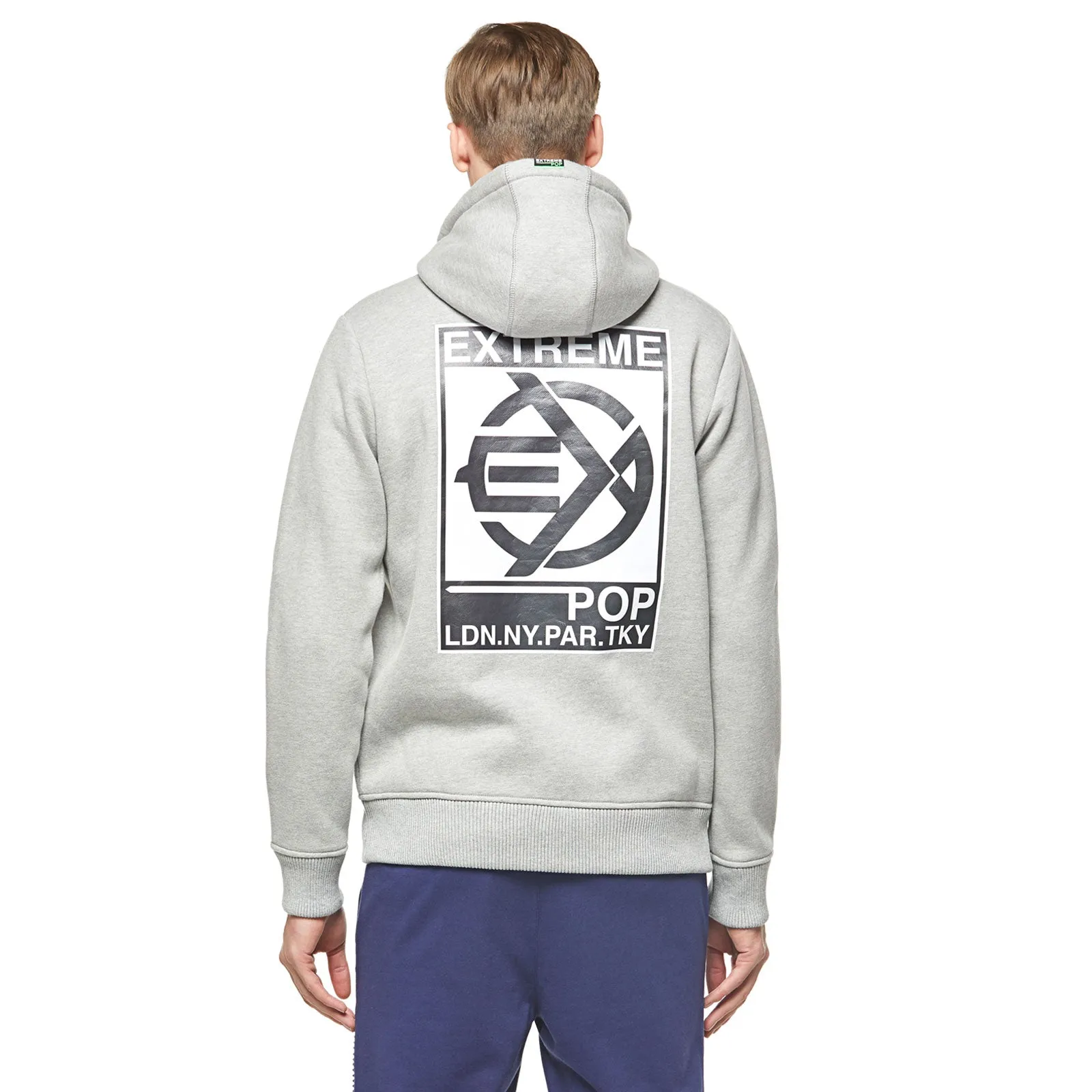 Ex-Back Zip-up Hoodie - Grey