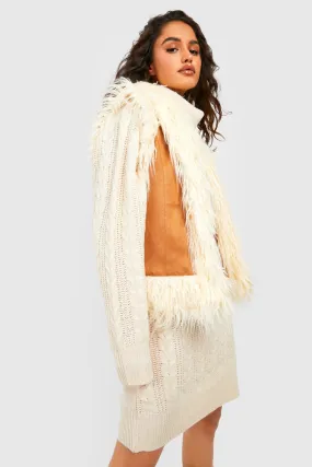 Faux Fur Trim Vest