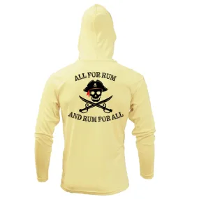 Florida Freshwater Born All For Rum and Rum For All Men's Long Sleeve UPF 50+ Dry-Fit Hoodie