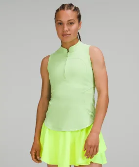 Front-Zip Mockneck Tennis Tank Top | Women's Sleeveless & Tops