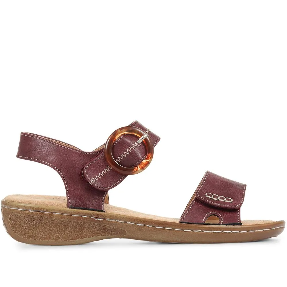 Fully Adjustable Flat Sandals - WBINS35084 / 321 739