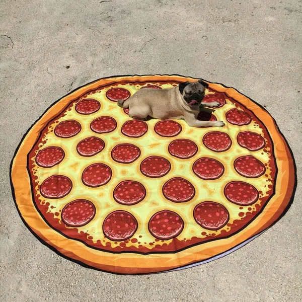 Giant Pizza Beach Blanket