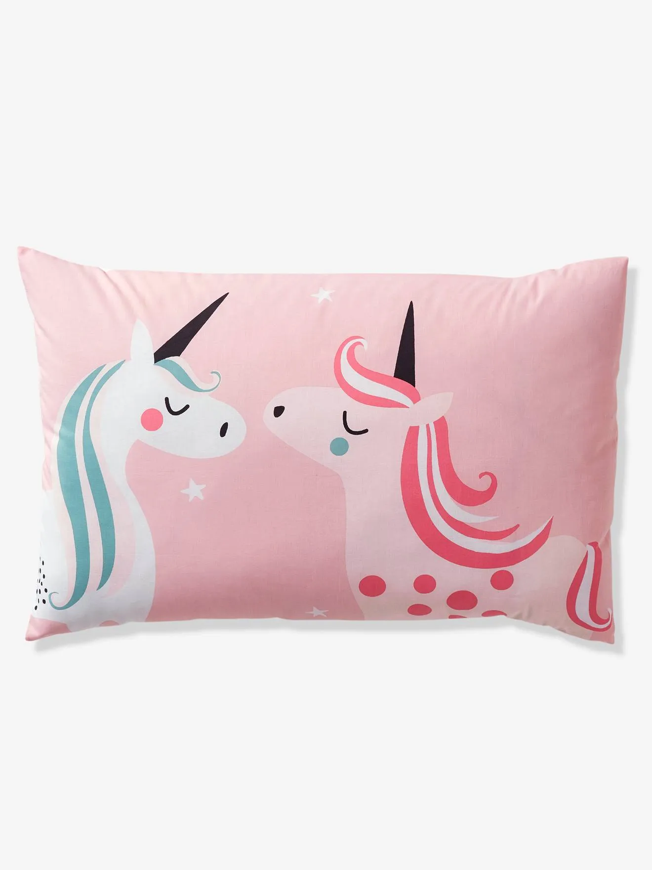 Girls' Duvet Cover + Pillowcase, Magic Unicorns Theme - light blue