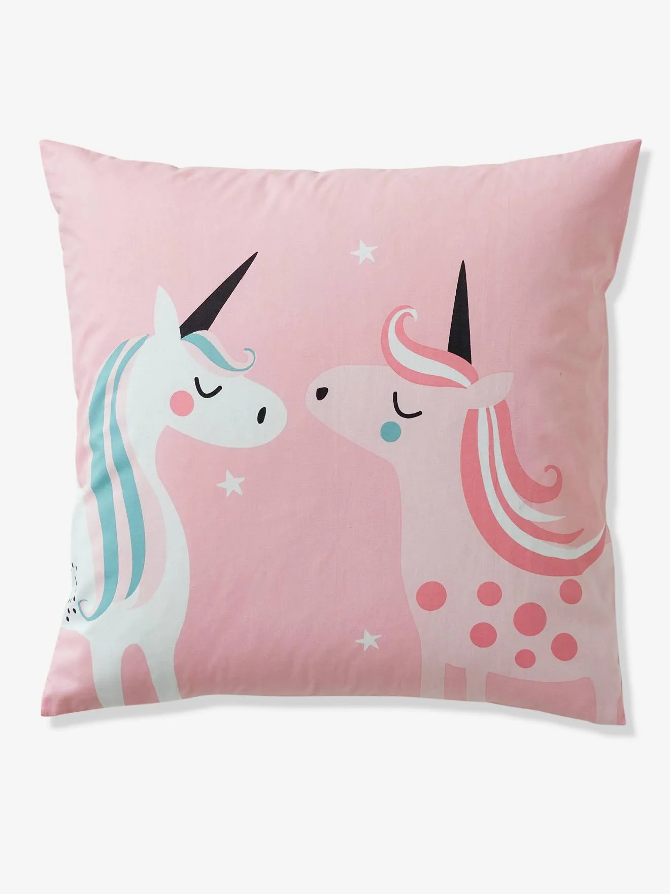 Girls' Duvet Cover + Pillowcase, Magic Unicorns Theme - light blue