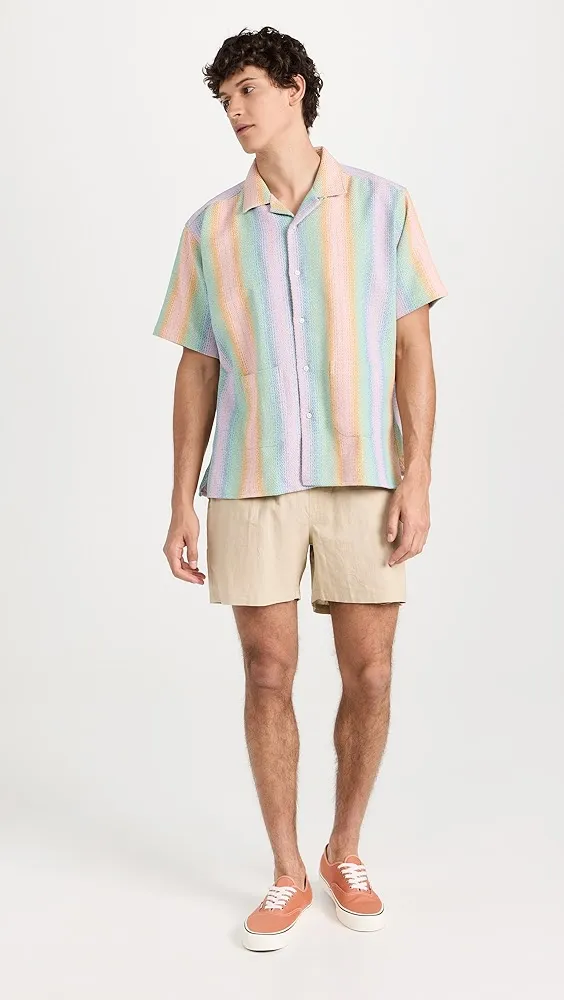 Gitman Vintage   Baja Blanket Beach Shirt 