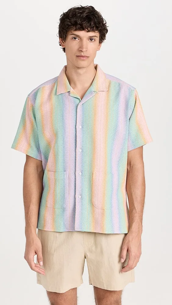 Gitman Vintage   Baja Blanket Beach Shirt 