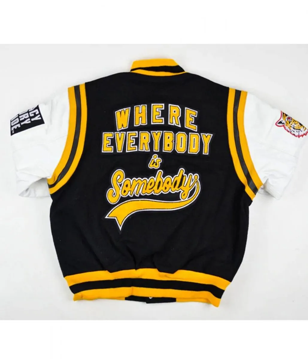 Grambling State University Motto 2.0 Varsity Black and White Jacket