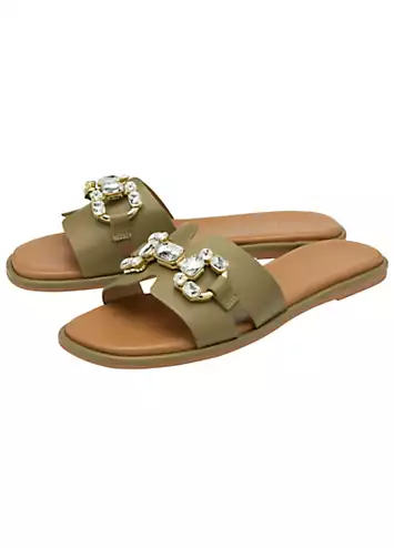 Green Fano Sandals by Lotus | Look Again