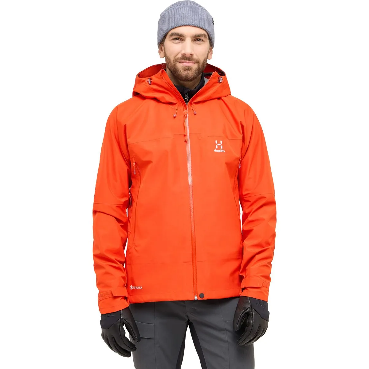 Hagl\u00f6fs - ROC Flash GORE-TEX\u00ae Hardshell Jacket Men habanero