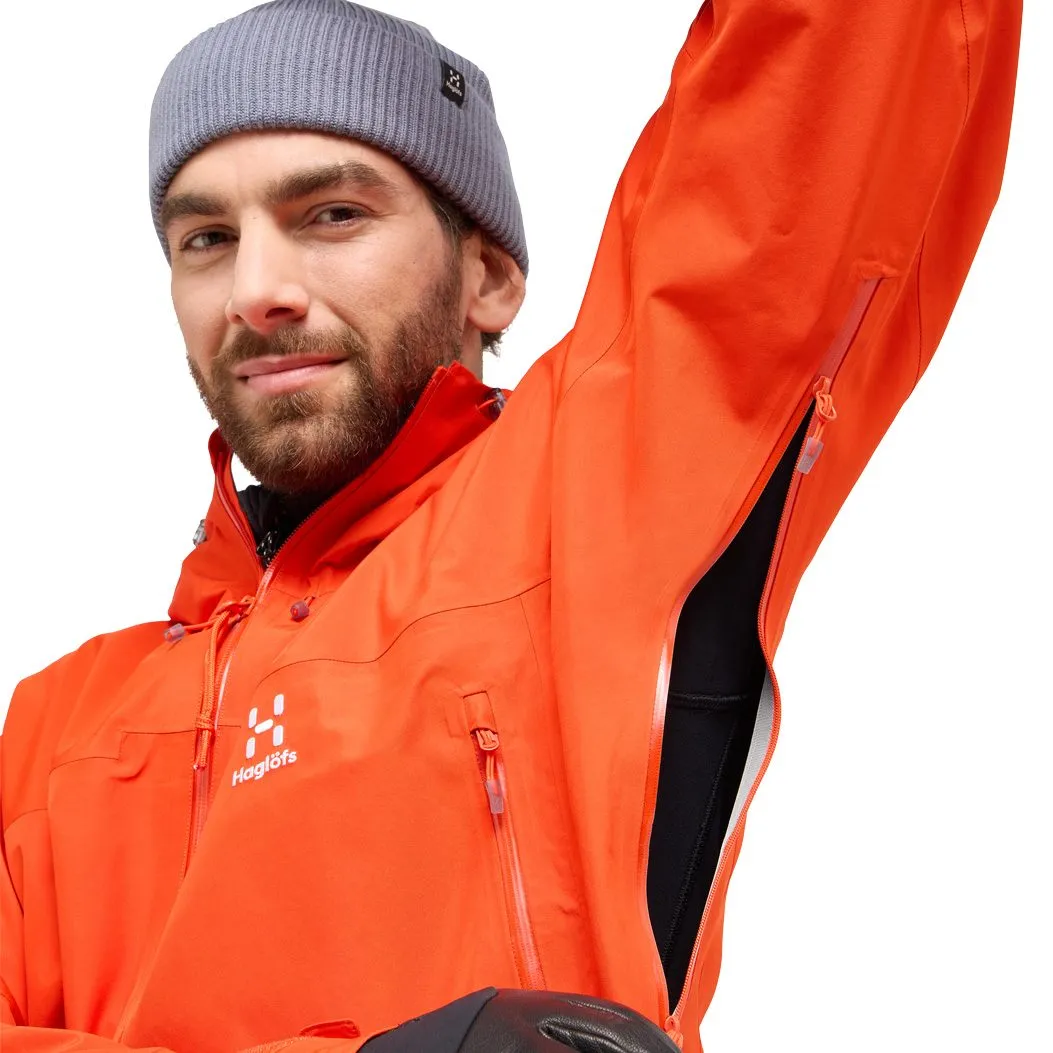 Hagl\u00f6fs - ROC Flash GORE-TEX\u00ae Hardshell Jacket Men habanero