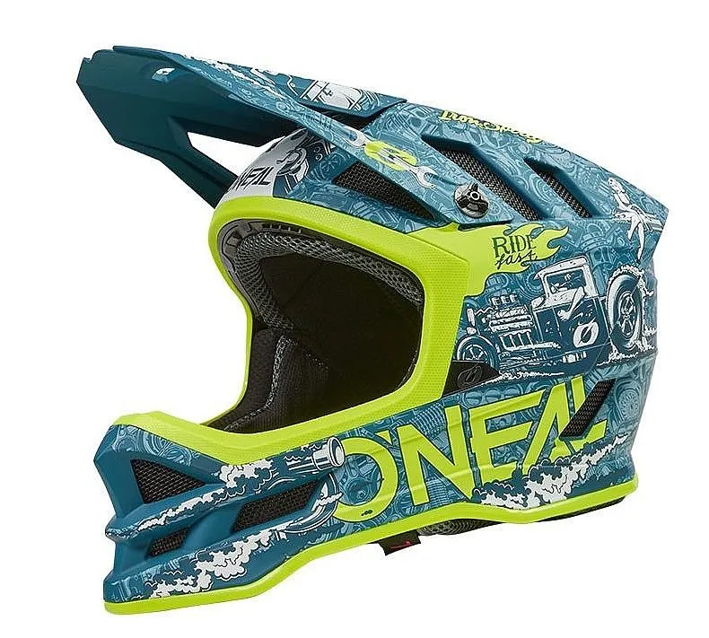 helmet O'Neal Blade HR - Teal/Neon Yellow