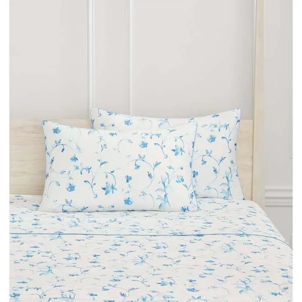 Hill House Home Pillowcase Set, Blue Botanical