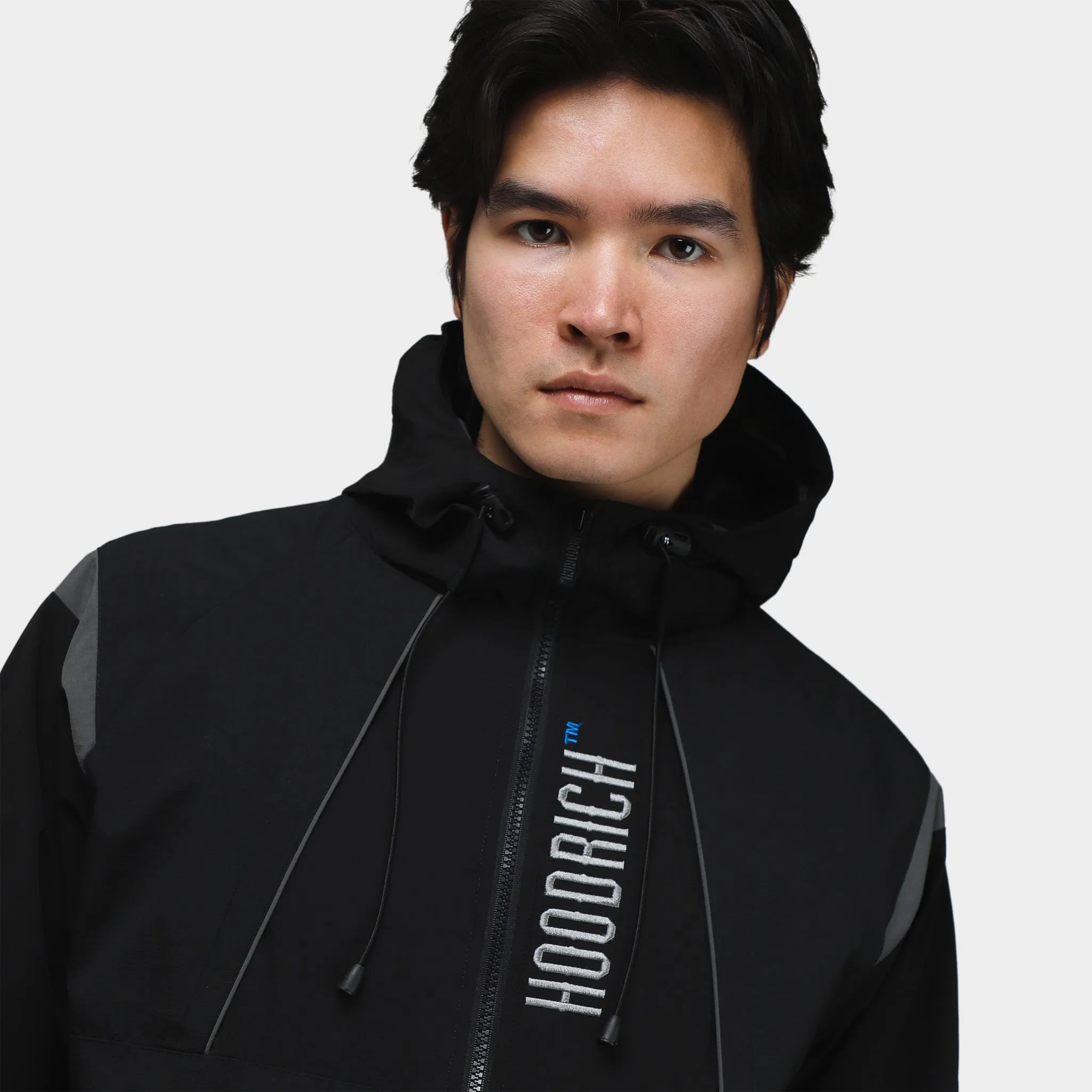 Hoodrich Affect Woven Zippered Jacket Black / Lava Smoke - Deja Vu Blue