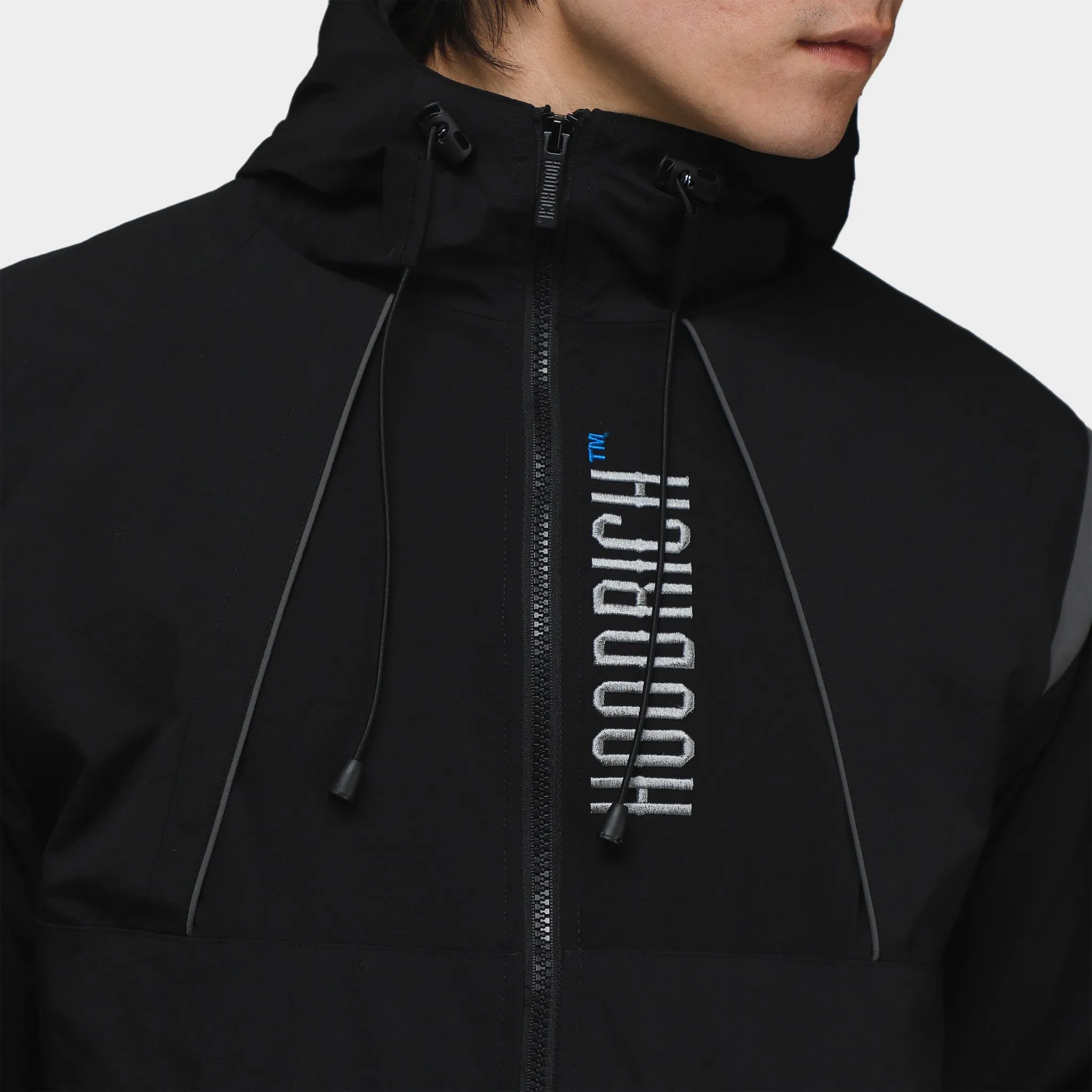 Hoodrich Affect Woven Zippered Jacket Black / Lava Smoke - Deja Vu Blue