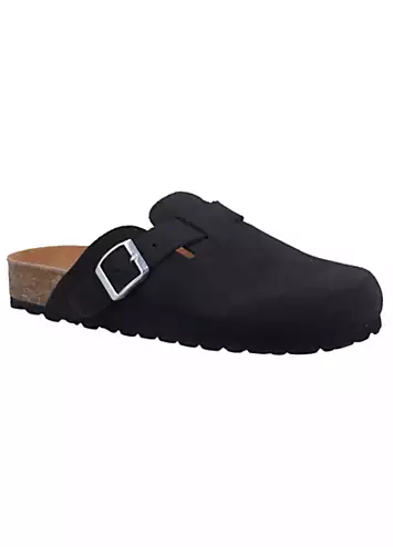 Hush Puppies Ladies Black Bailey Closed Toe Mules | Kaleidoscope