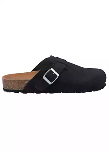 Hush Puppies Ladies Black Bailey Closed Toe Mules | Kaleidoscope