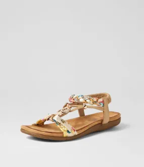 I LOVE BILLY Fhiser Cream Multi Sandals